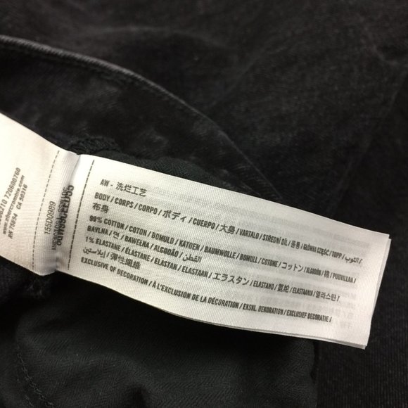 Abercrombie & Fitch Jeans 28/6R Womans 90s Straight Ultra High-Rise Black Denim - Picture 7 of 16